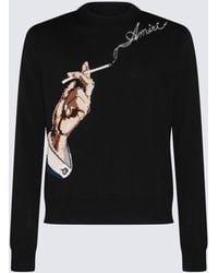 Amiri - Wool And Cotton Blend Sweater - Lyst