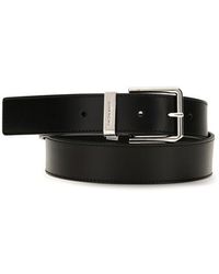 Givenchy - Black Calf Leather Bos Taurus Regular Belt - Lyst