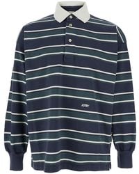 Autry - Polo Shirt With Striped Motif - Lyst