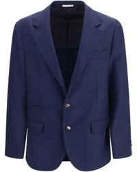 Brunello Cucinelli - Single Breasted Wool Blazer Ovis Aries Jacket - Lyst