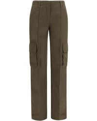 Burberry - Gabardine Cargo Trousers Cotton; Polyamide - Lyst