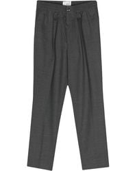 Ami Paris - Grey Virgin Wool Trousers - Lyst