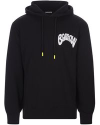 Barrow - Black Hoodie With Front And Back Logo Print - Lyst