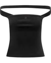 Courreges - Courreges Top With Logo - Lyst