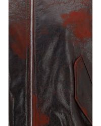 Valstar - Oversized Crackle Nappa Bomber Jacket Leather - Lyst