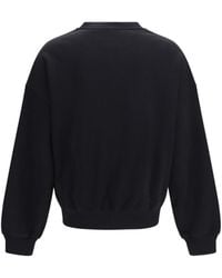 Palm Angels - Palm Hills Logo Crewneck Sweatshirt Cotton Sweater - Lyst