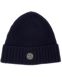 Stone Island - Boys Beanie Tech Fabric Hat - Lyst