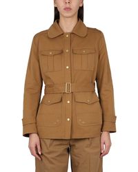 Fay - Safari Jacket With Snap Button Closure - Lyst