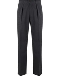 Slowear - Trousers With Pleats Wool Blend Polyester - Lyst