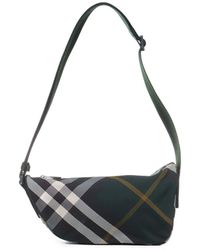 Burberry - Check Pouch Bag - Lyst