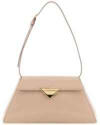 Prada - Patent Leather Trapeze Satchel - Lyst