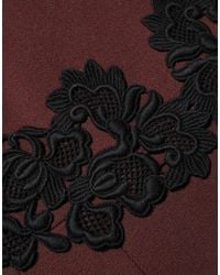 Dolce & Gabbana - Lace Sleeveless Knee Length Dress And Virgin Wool Cotton Elastane - Lyst