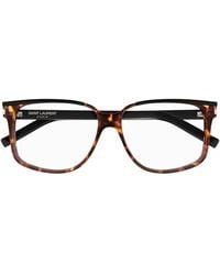 Saint Laurent - Square Frame Glasses - Lyst