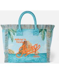 Mc2 Saint Barth - Vanity Gobelin Shoulder Bag With Ibiza Embroidery - Lyst
