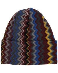 Missoni - Beanie, Wool Acrylic Hat - Lyst