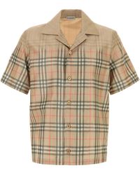 Burberry - Printed Viscose Blend Shirt - Lyst