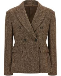 Brunello Cucinelli - Virgin Wool Blazer Clothing - Lyst