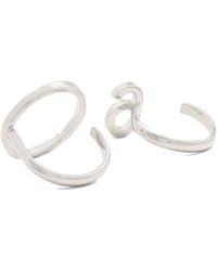 Maison Margiela - 6 Logo Set Of 2 Rings - Lyst