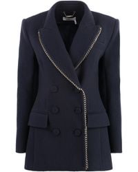 Chloé - Double-Breasted Virgin Wool Jacket - Lyst