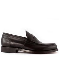 Green George - Dark Leather Loafer - Lyst