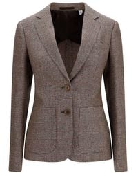 Burberry - Wool Oves Aries Blazer Clothing - Lyst