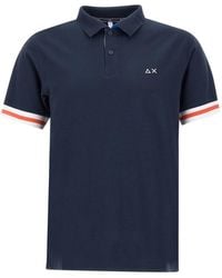 Sun 68 - Stripes Cotton Polo Shirt - Lyst