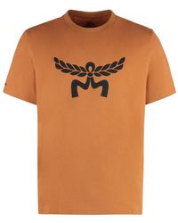 MCM - Cotton Crew-neck T-shirt - Lyst