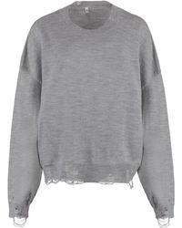 R13 - Merino Wool Crew-neck Sweater - Lyst