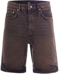 Represent - Denim Bermuda Shorts - Lyst