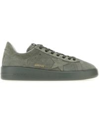 Golden Goose - Dark Suede Pure-Star Sneakers - Lyst