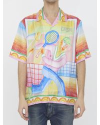 Casablancabrand - Crayon Tennis Player Shirt - Lyst