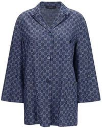 Gucci - Gucci Gg Jacquard Cotton Jacket - Lyst