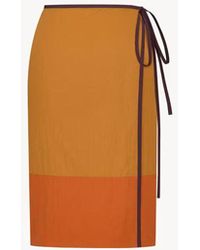 Saint Laurent - Saint Laurent E26 Skirt — Doré - Lyst