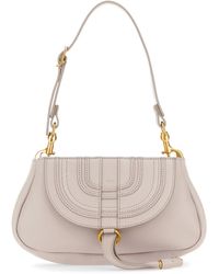 Chloé - Light Pink Leather Small Marcie Clutch - Lyst