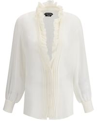 Tom Ford - Silk Georgette Blouse - Lyst