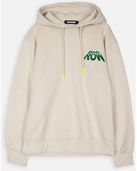 Barrow - Hoodie Off Hoodie With Chest Logo And Back Graphic Print - Lyst