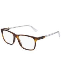 Gucci - Eyeglasses Rectangle Full Rim, -Transparent Frame And Clear Demo Lenses Lens Gg0490O003 - Lyst