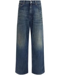 MM6 by Maison Margiela - Five-Pocket Pants With Panel Design Cotton Jean - Lyst