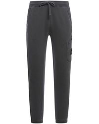 Stone Island - Compass-Patch Drawstring Track Pants - Lyst