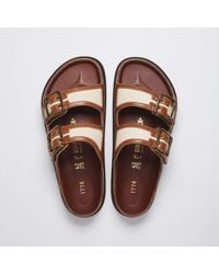 Birkenstock - Arizona Bold Canvas 1774 Cinnamon (Regular) Sandal - Lyst