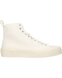 Jil Sander - Fabric High Top Sneakers - Lyst