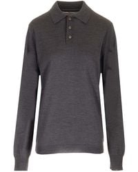 Maison Margiela - Knitted Polo Shirt - Lyst