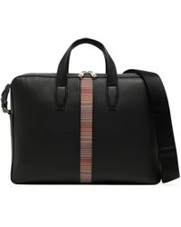 Paul Smith - Rainbow-stripe Leather Briefcase - Lyst