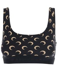 Marine Serre - Sports Bra With All-Over Moon Print - Lyst