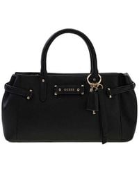 Guess - Guess Pleated Polyurethane Satchel Shoulder Bag - Lyst