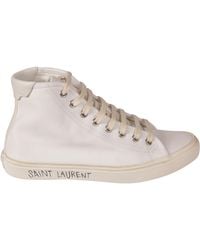 Saint Laurent - Malibu High Top Sneakers - Lyst