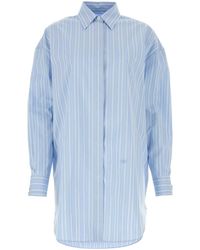 Off-White c/o Virgil Abloh - Off Embroidered Poplin Shirt Dress - Lyst