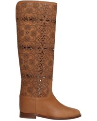 Via Roma 15 - Perforated Boots - Lyst