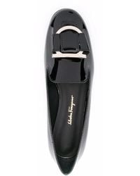 Ferragamo - Gancini Bow-Embellished Loafers - Lyst