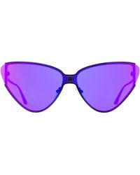 Balenciaga - Cateye Sunglasses Bb0191S 003 99Mm Metal - Lyst